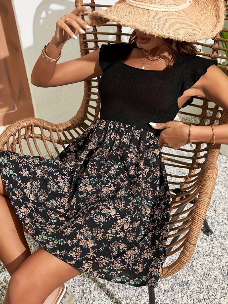 Mini-kjole til kvinder – Letvægtsmateriale – Elegant snit – Alsidig stil