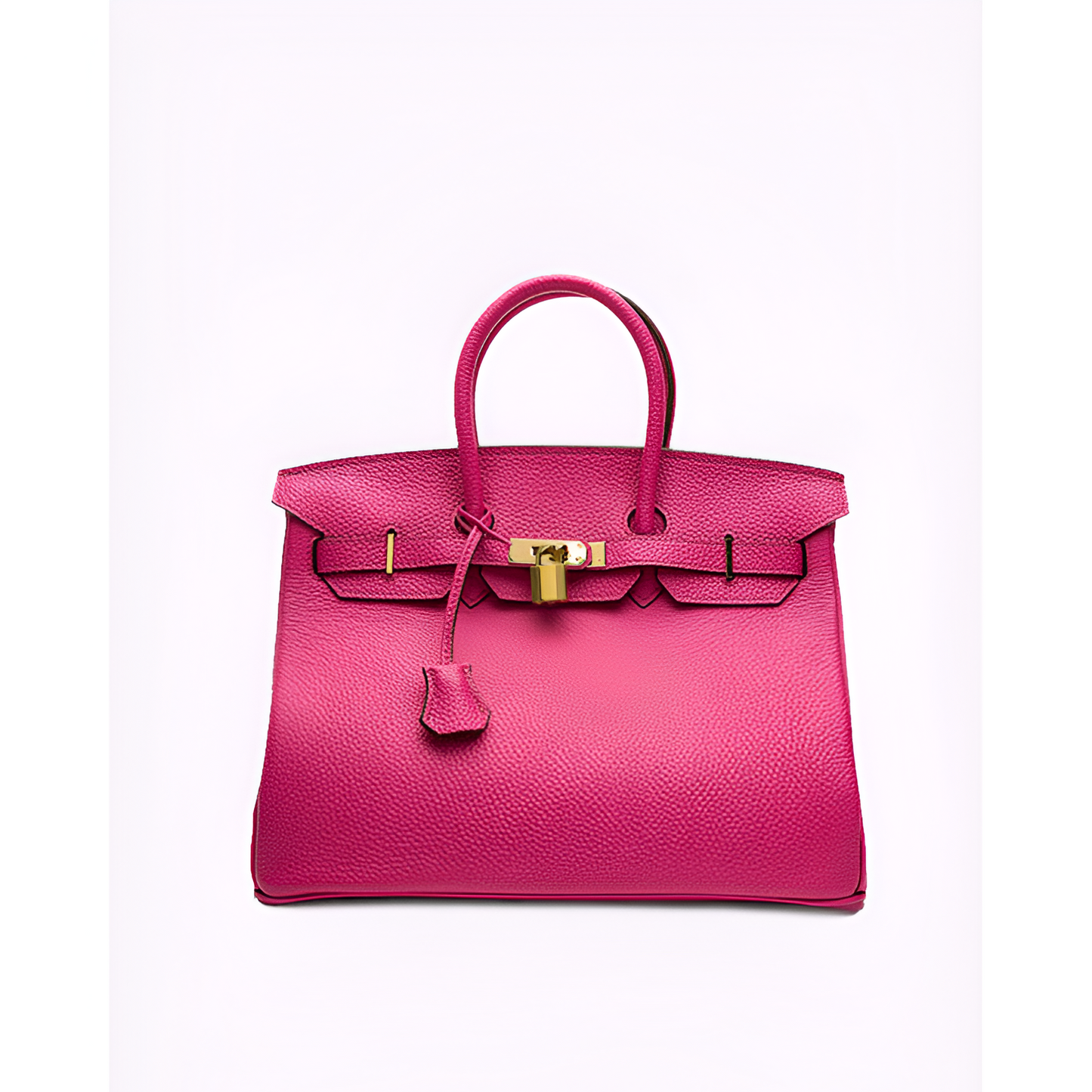 Kvinders håndtaske - ægte læder - luksusdesign - Golden accenter