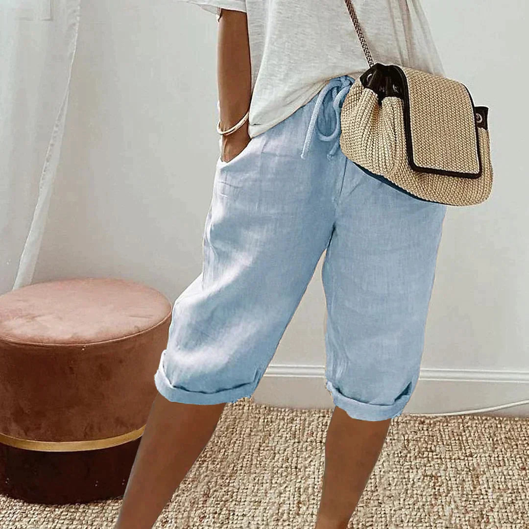 Dameshorts – Elastisk taljebånd – Behagelig pasform – Let følelse