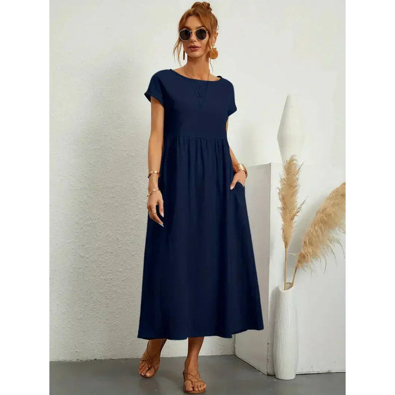 Sommerkjole til kvinder – Åndbart stof – Elegant talje – Afslappet stil