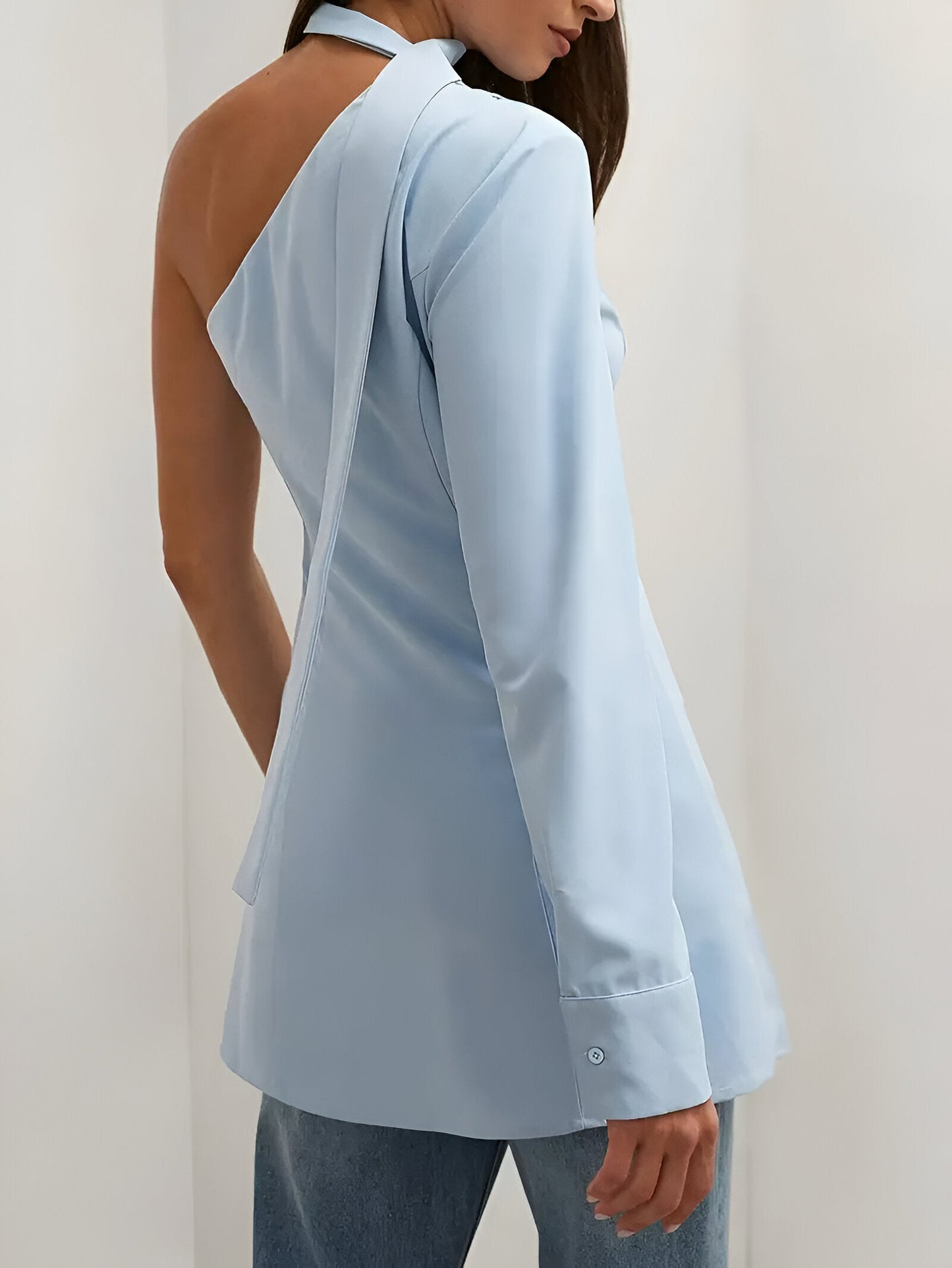 Elegant One Shoulder Toppe til Kvinder-5