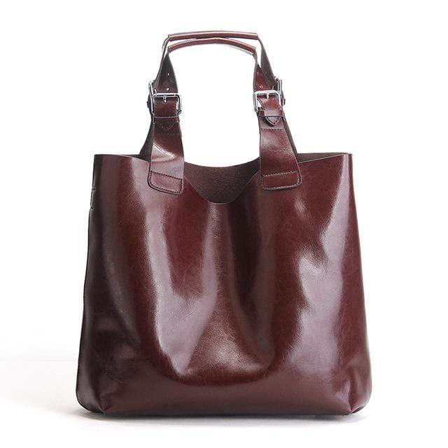 Damepung - Ægte læder - Vintage design - Kompakt og let