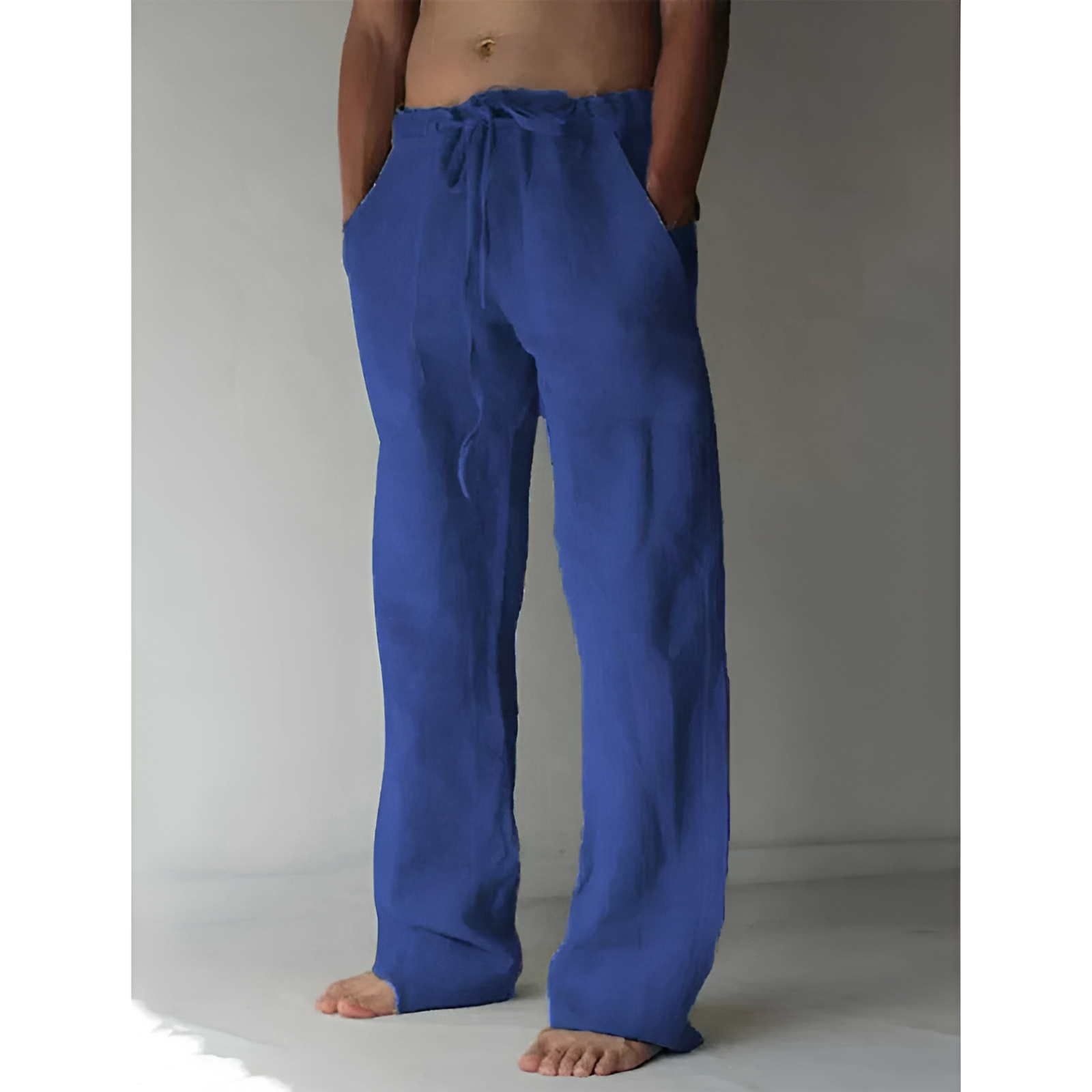 Mænds linnedbukser - luftig design - afslappet look - blødt materiale