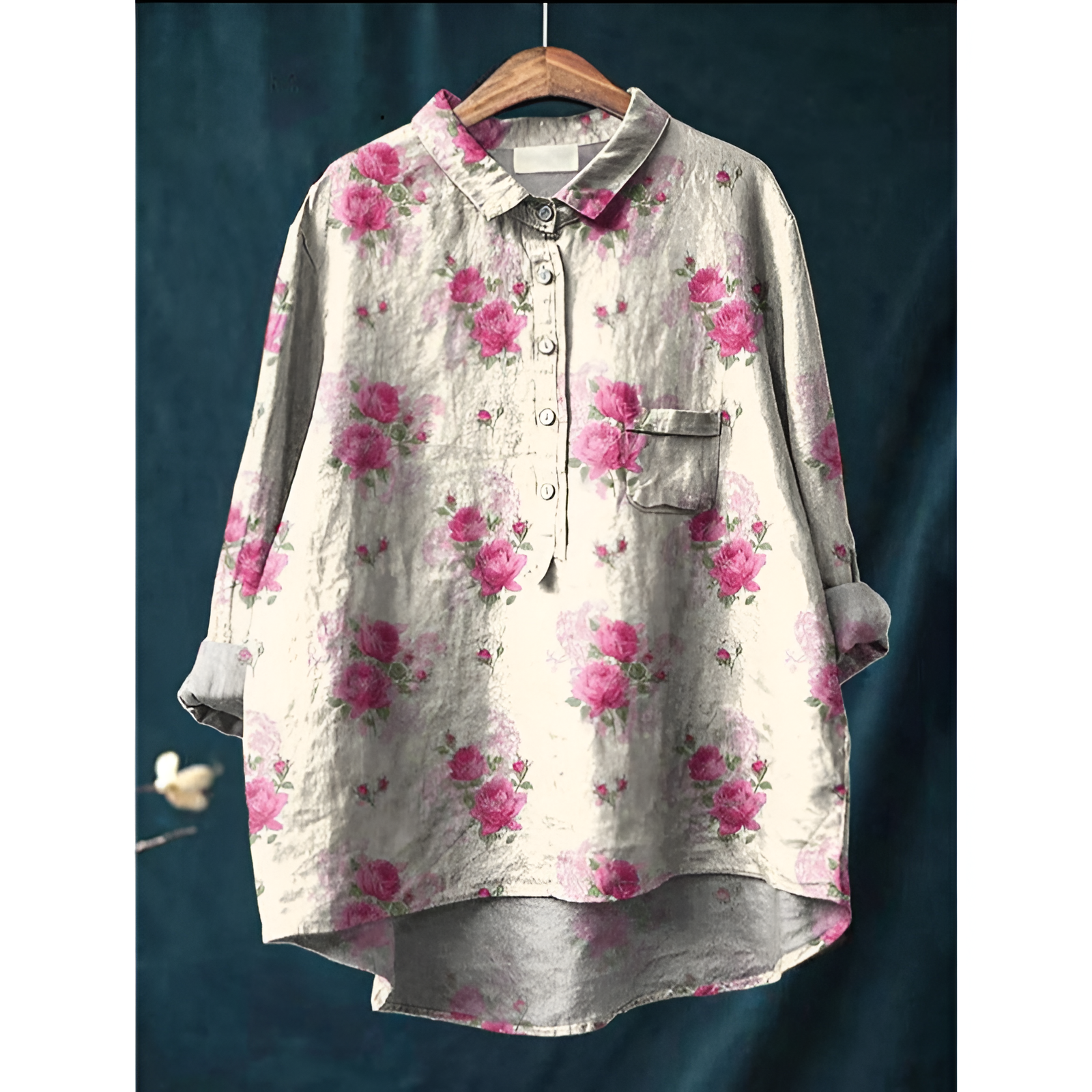 Dame bluse – Elegant stil – Åndbart bomuld – Flatterende pasform