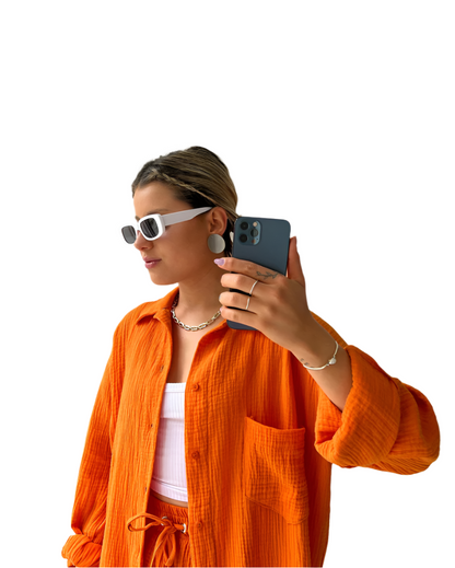 To-delt sæt til kvinder – Let bomuld – Behagelig pasform – Stilfuldt design