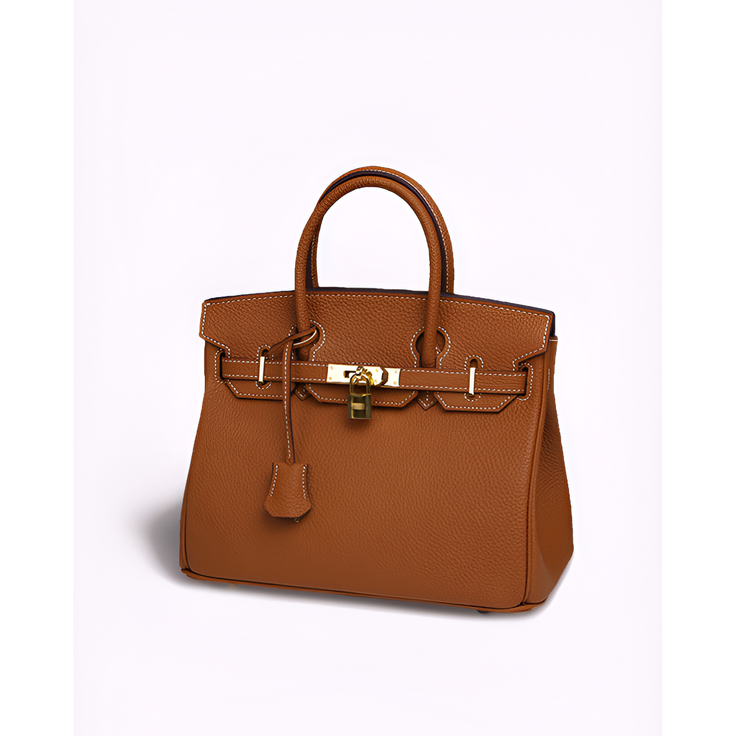 Kvinders håndtaske - ægte læder - luksusdesign - Golden accenter