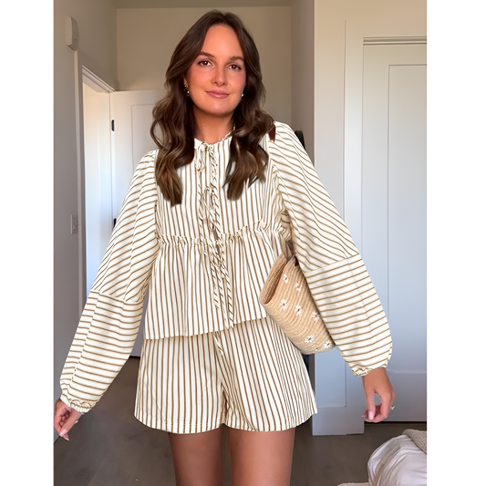 Todelt sommersæt til kvinder - Luftigt stof - Behagelig pasform - Moderne look