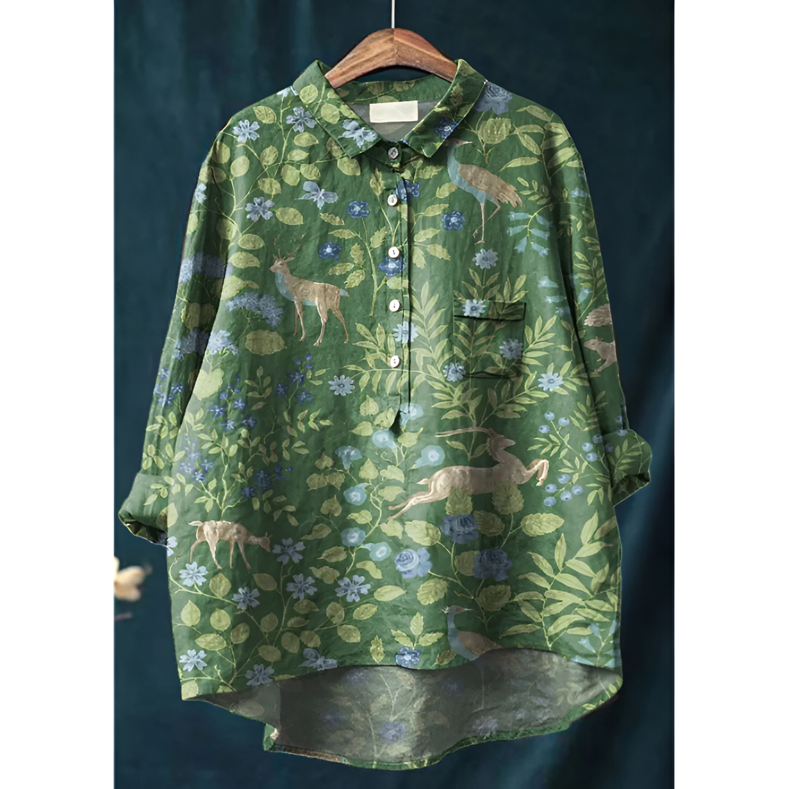 Dame bluse – Elegant stil – Åndbart bomuld – Flatterende pasform