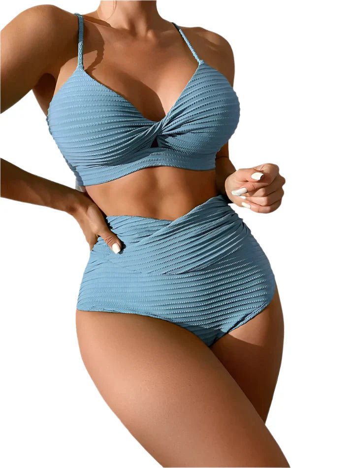 Kvinders bikini - kurveforbedring - åndbart stof - stilfuldt design