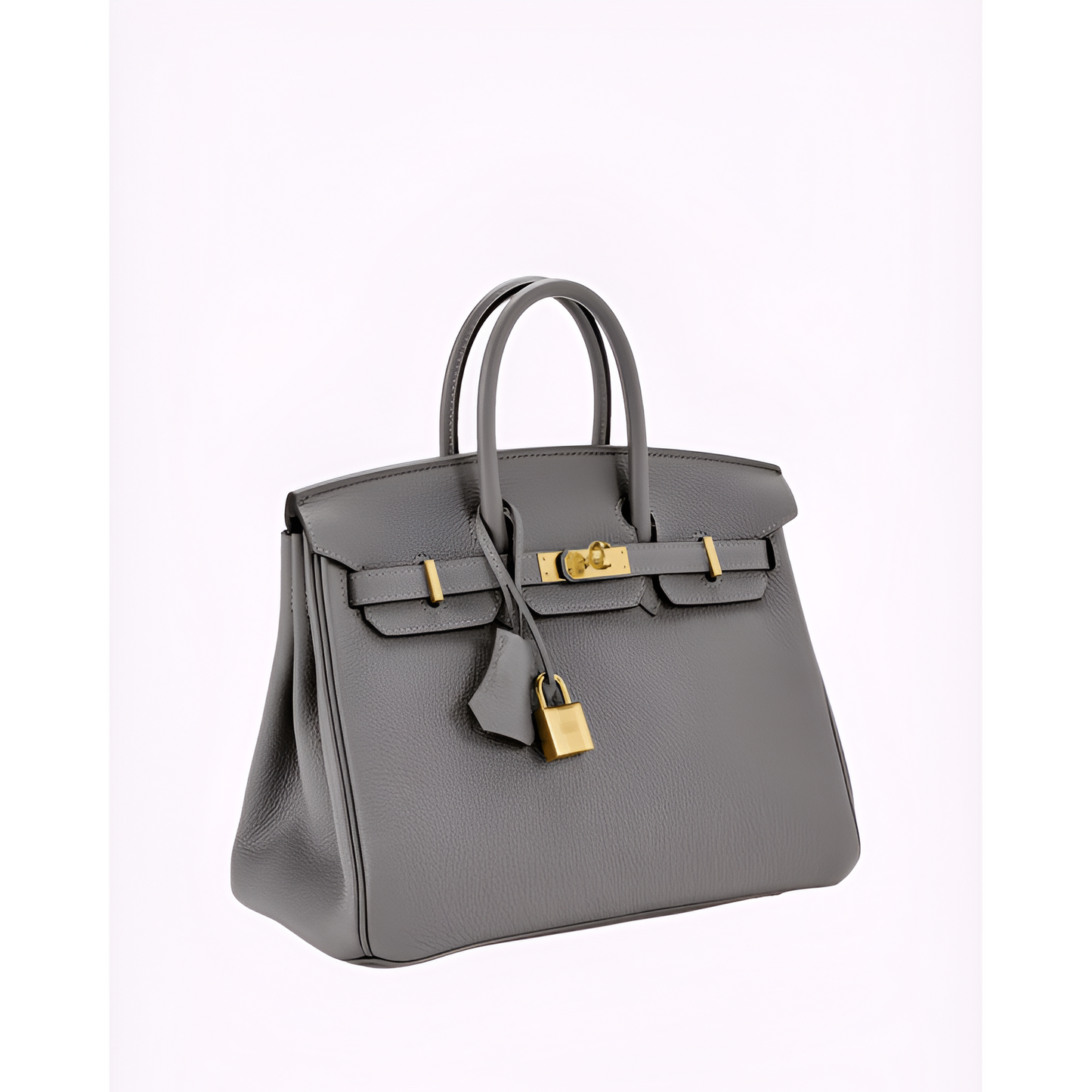 Kvinders håndtaske - ægte læder - luksusdesign - Golden accenter