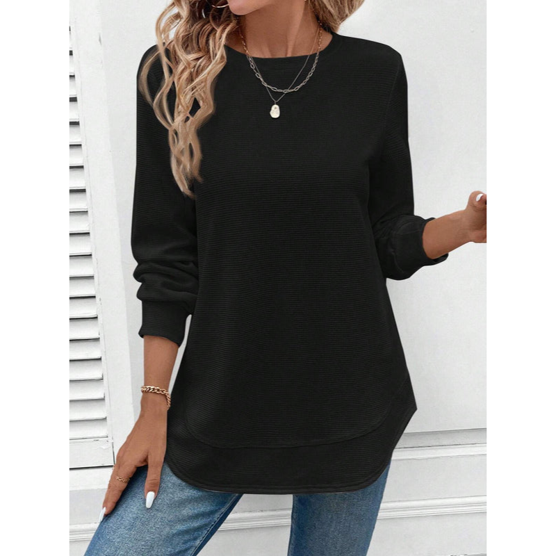 Bluse til kvinder - Løs pasform - Let materiale - Klassisk stil