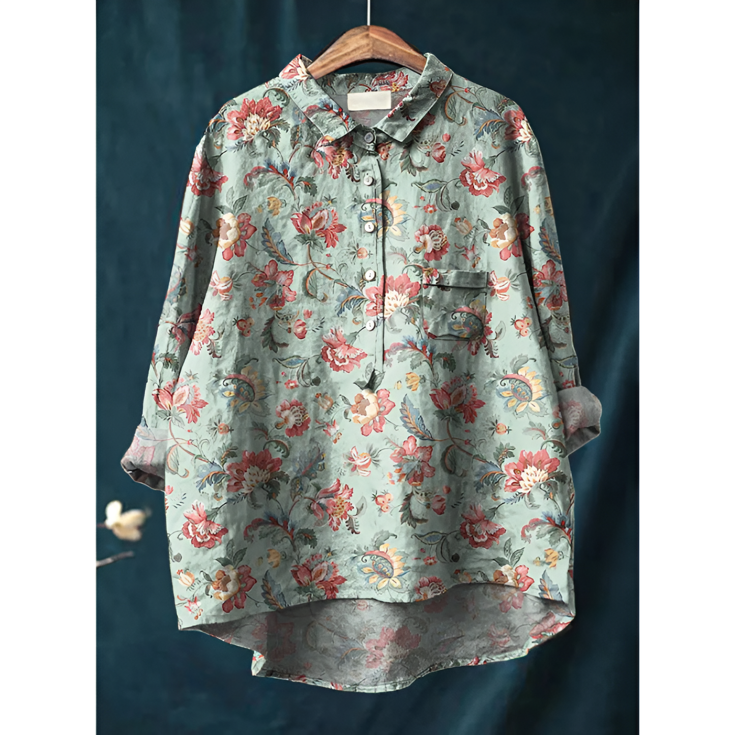 Dame bluse – Elegant stil – Åndbart bomuld – Flatterende pasform