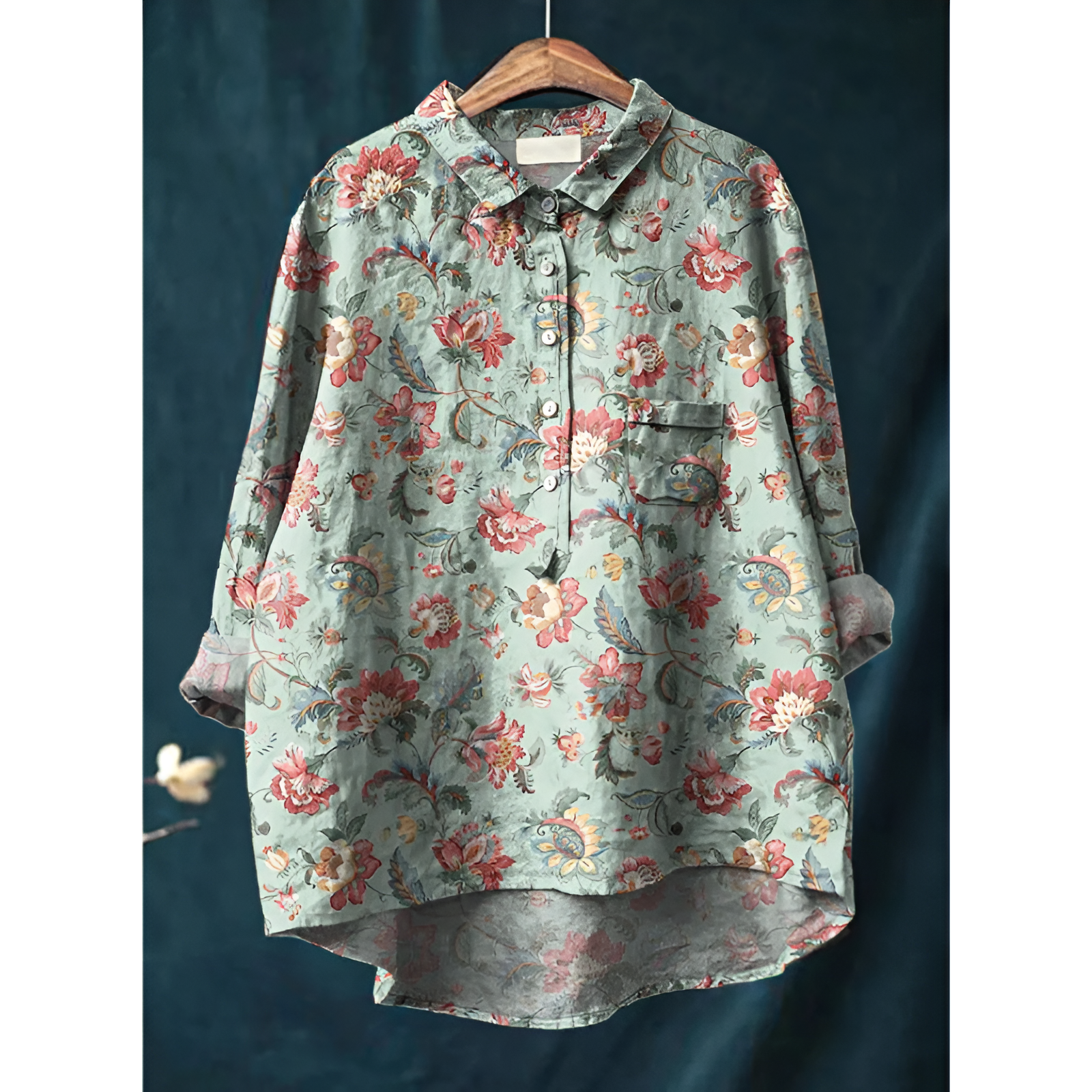 Dame bluse – Elegant stil – Åndbart bomuld – Flatterende pasform