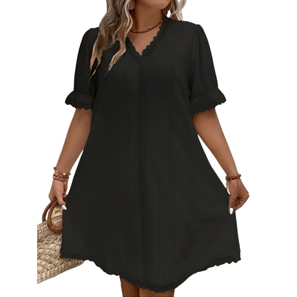 Sommerkjole til kvinder – Plus Size – Flatterende design – Blødt stof