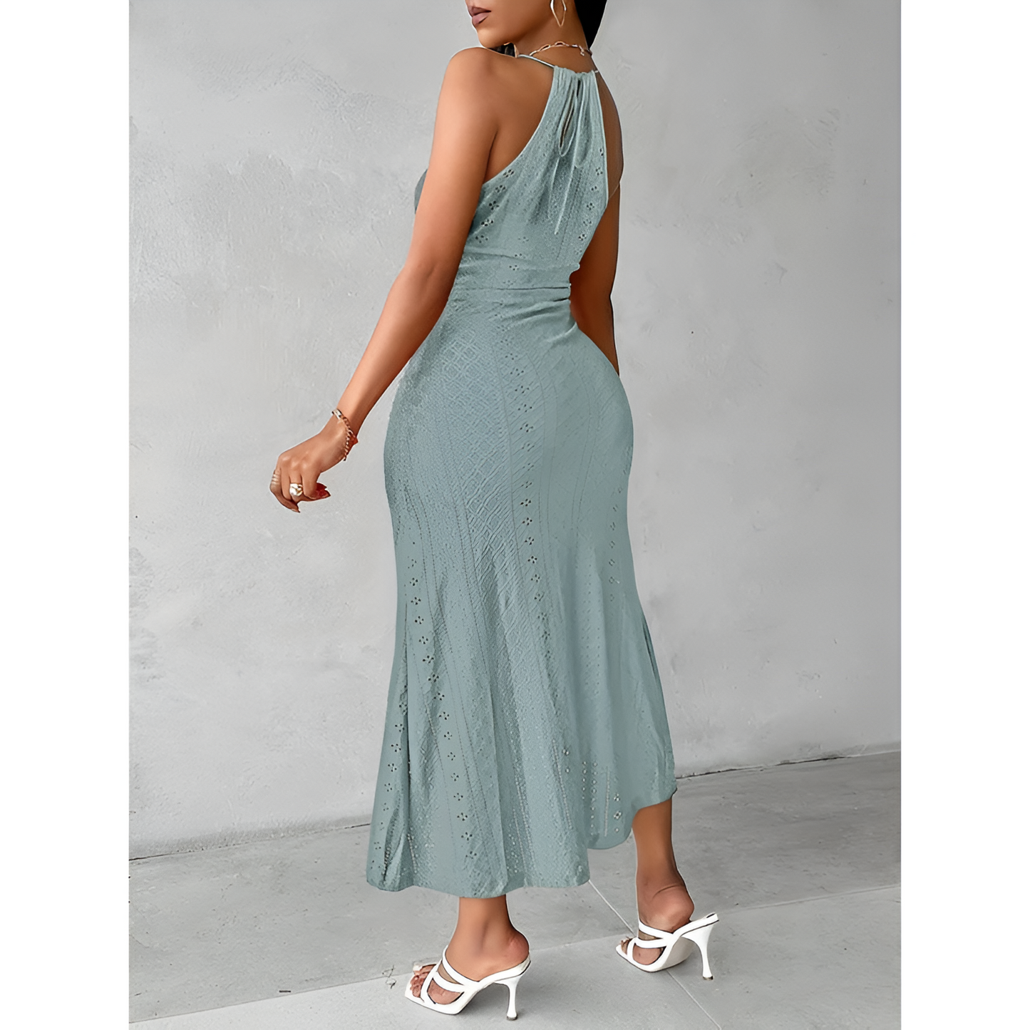 Sommer-Midi til kvinder - Halterneck - Elegant design - Letvægtsstof