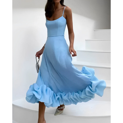 Sommerkjole til kvinder – Knaplukning foran – Afslappet silhuet – Blødt materiale