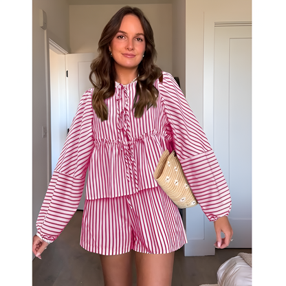 Todelt sommersæt til kvinder - Luftigt stof - Behagelig pasform - Moderne look