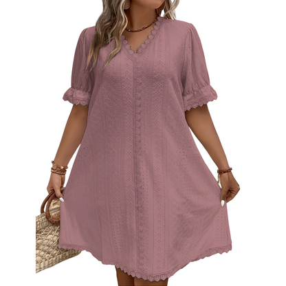 Sommerkjole til kvinder – Plus Size – Flatterende design – Blødt stof