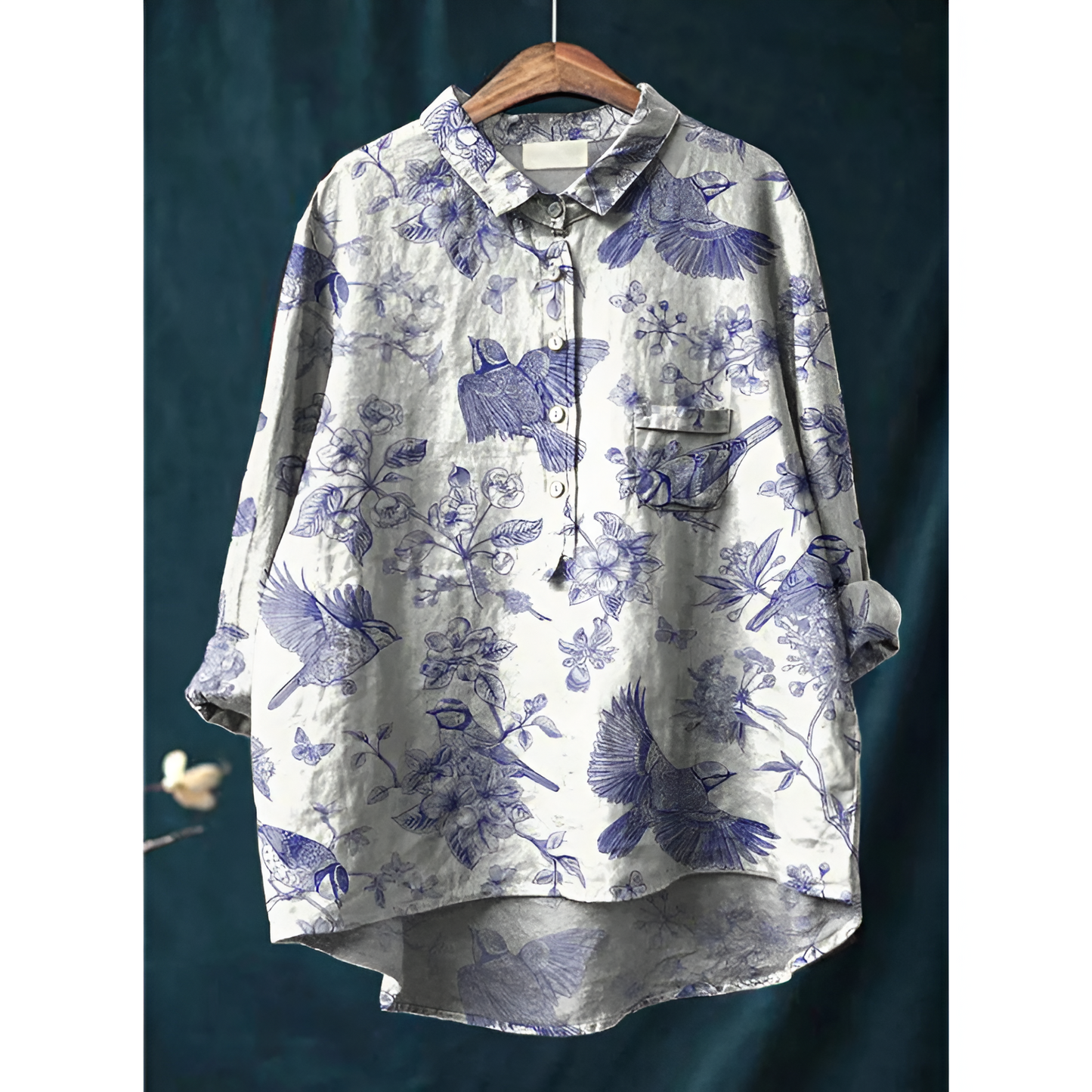 Dame bluse – Elegant stil – Åndbart bomuld – Flatterende pasform