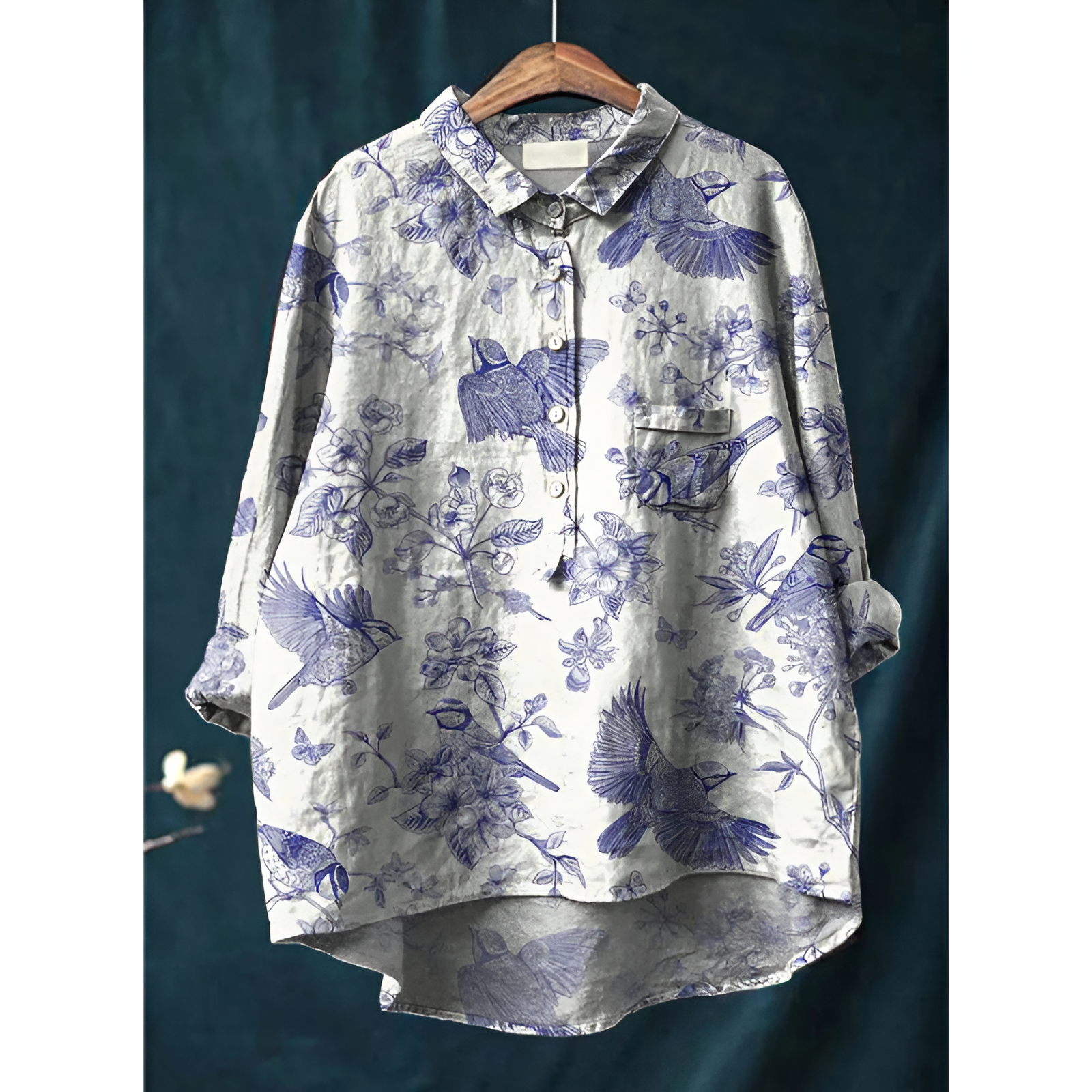 Dame bluse – Elegant stil – Åndbart bomuld – Flatterende pasform