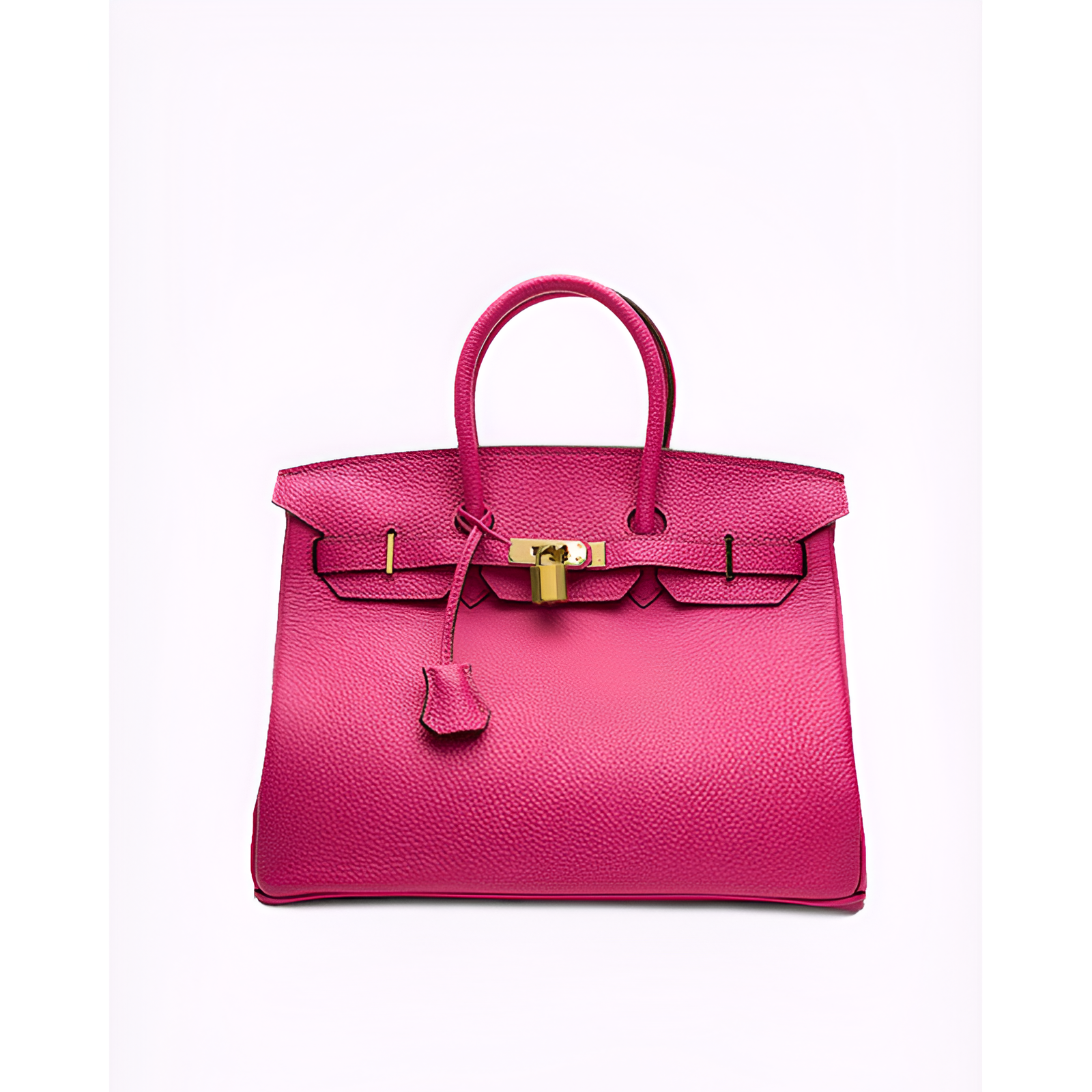 Kvinders håndtaske - ægte læder - luksusdesign - Golden accenter