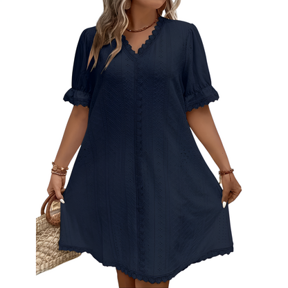 Sommerkjole til kvinder – Plus Size – Flatterende design – Blødt stof