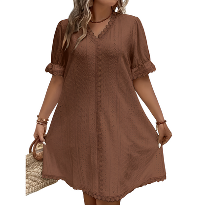 Sommerkjole til kvinder – Plus Size – Flatterende design – Blødt stof