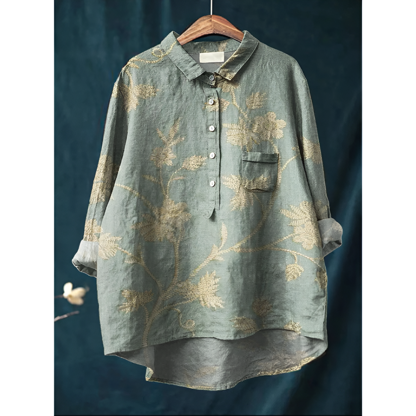 Dame bluse – Elegant stil – Åndbart bomuld – Flatterende pasform