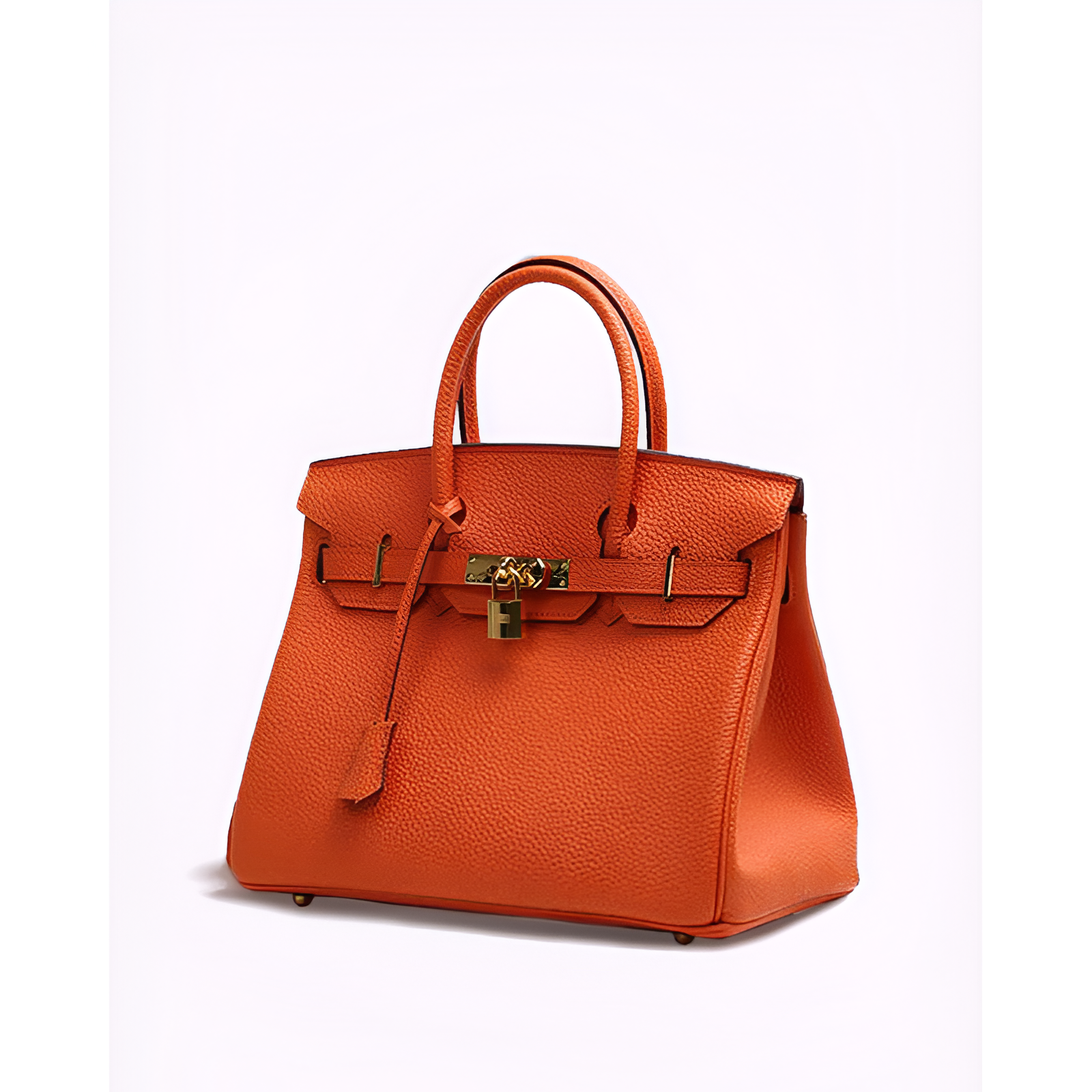 Kvinders håndtaske - ægte læder - luksusdesign - Golden accenter