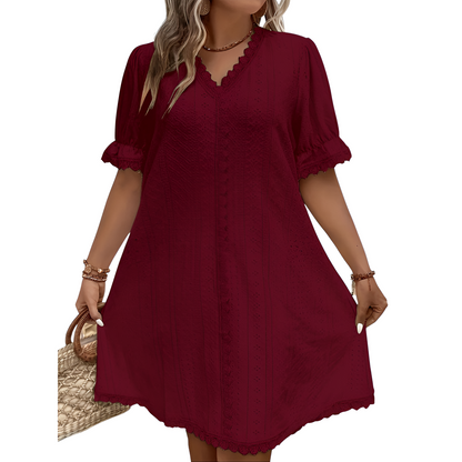 Sommerkjole til kvinder – Plus Size – Flatterende design – Blødt stof