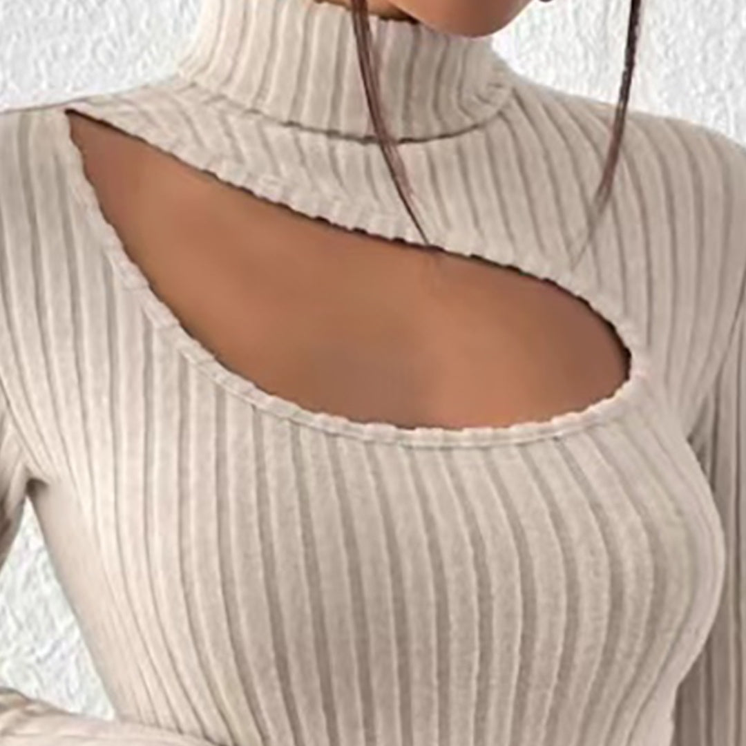 Elegant Top med Lange Muffer-2