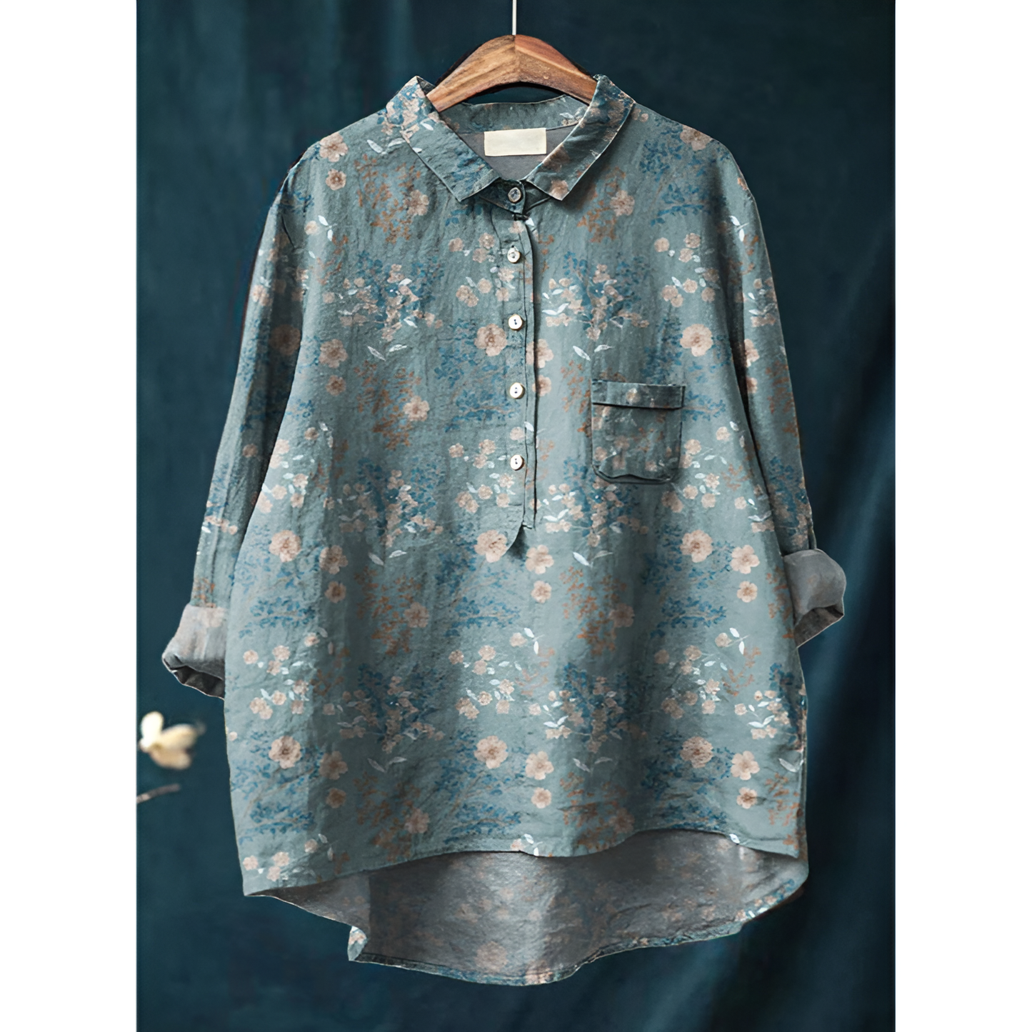 Dame bluse – Elegant stil – Åndbart bomuld – Flatterende pasform