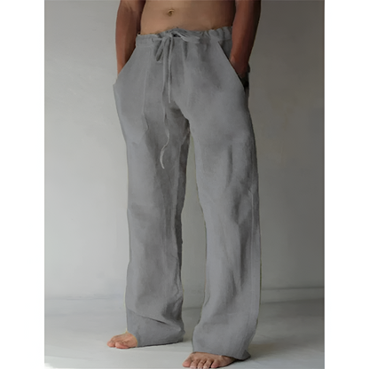 Mænds linnedbukser - luftig design - afslappet look - blødt materiale
