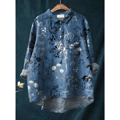 Dame bluse – Elegant stil – Åndbart bomuld – Flatterende pasform