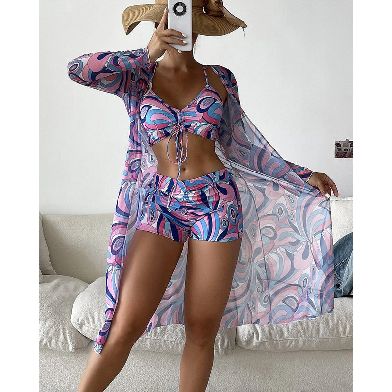 Bikiniset til kvinder – 3-delt sæt – Behagelig pasform – Stilfuldt look