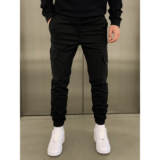 Joggingbukser til mænd – Cargo-stil – Åndbart materiale – Justerbar pasform