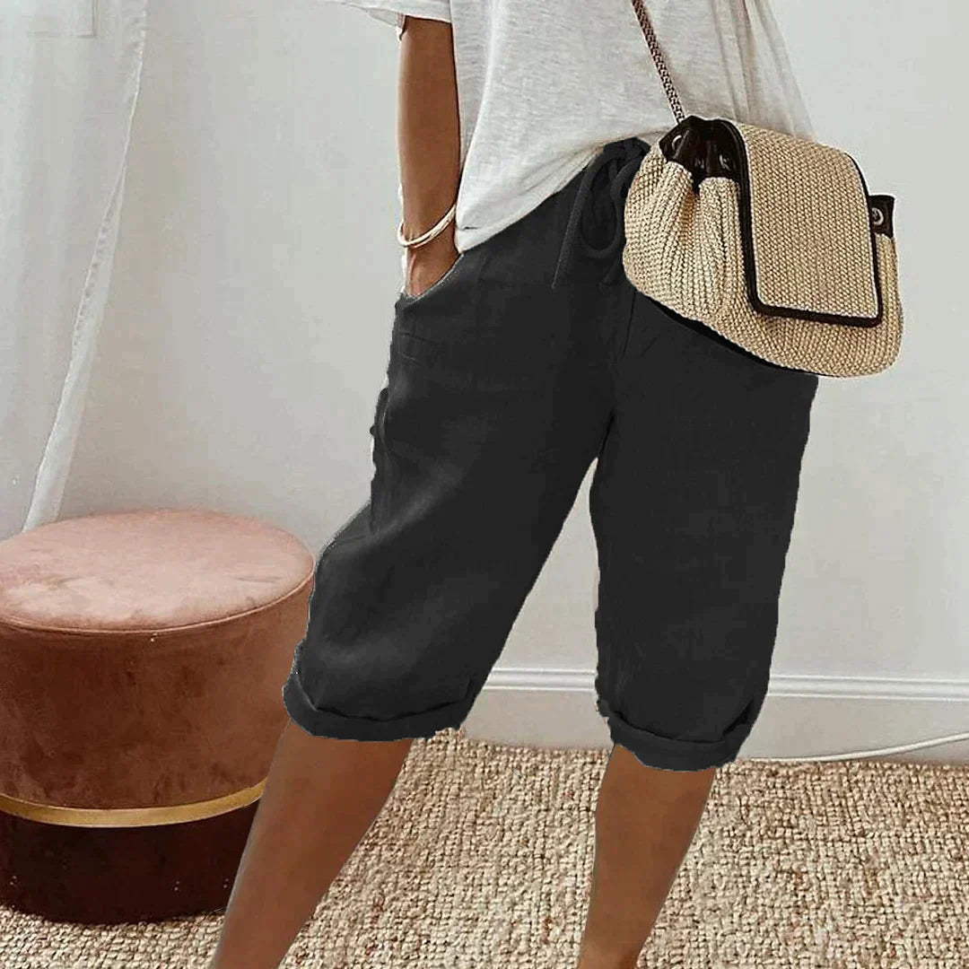 Dameshorts – Elastisk taljebånd – Behagelig pasform – Let følelse