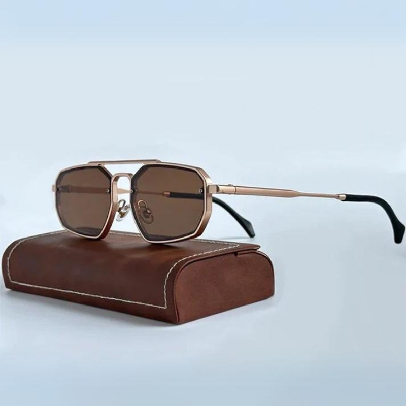 Polariserede solbriller til kvinder – Premium-legering – Ergonomisk pasform – Stilfuldt steampunk-look
