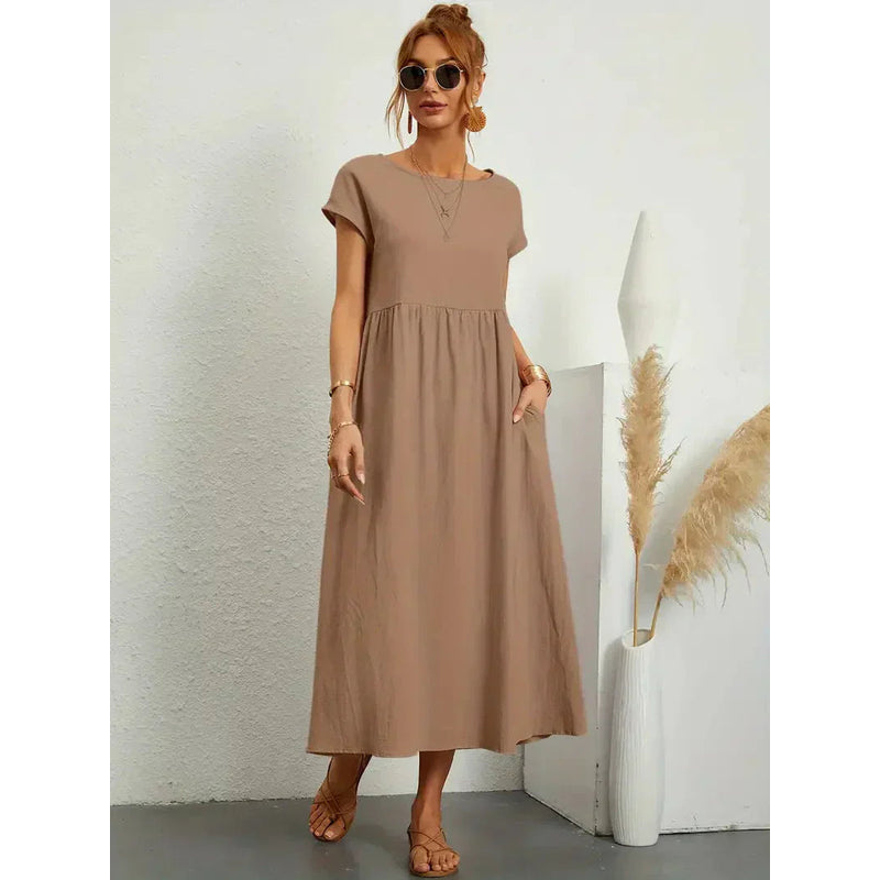 Sommerkjole til kvinder – Åndbart stof – Elegant talje – Afslappet stil