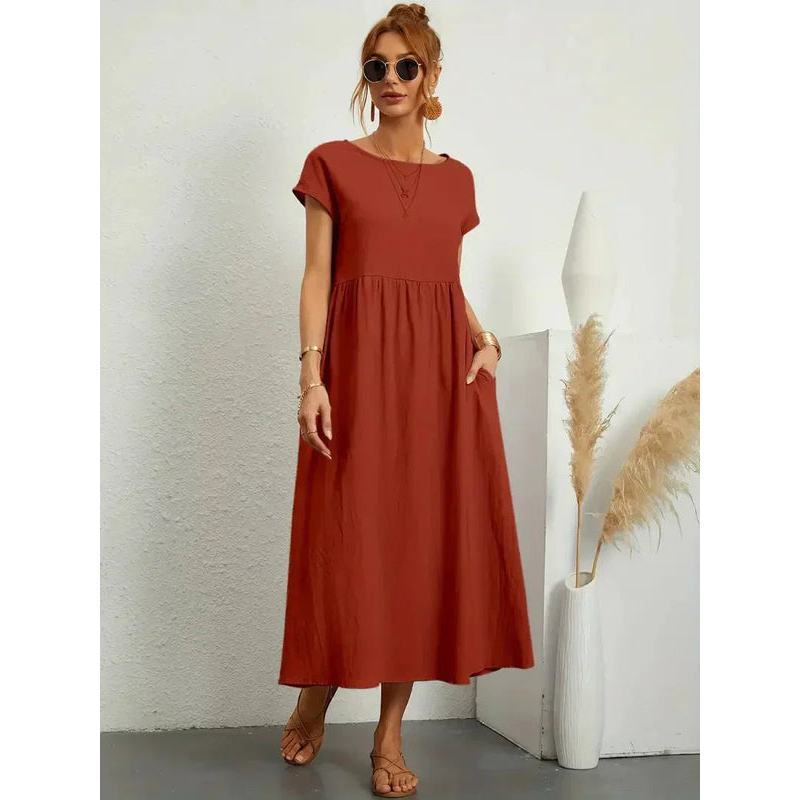 Sommerkjole til kvinder – Åndbart stof – Elegant talje – Afslappet stil