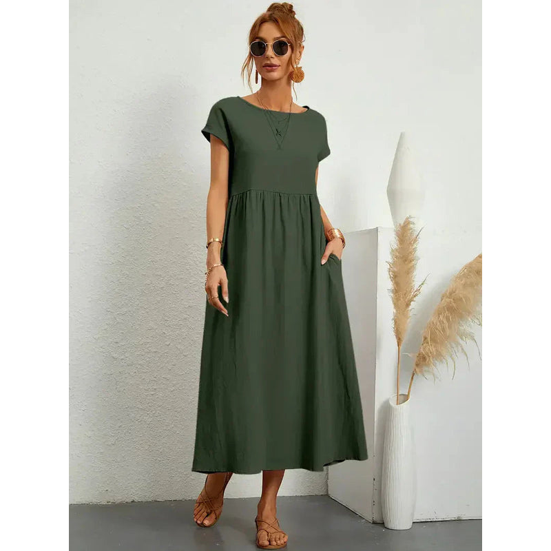 Sommerkjole til kvinder – Åndbart stof – Elegant talje – Afslappet stil