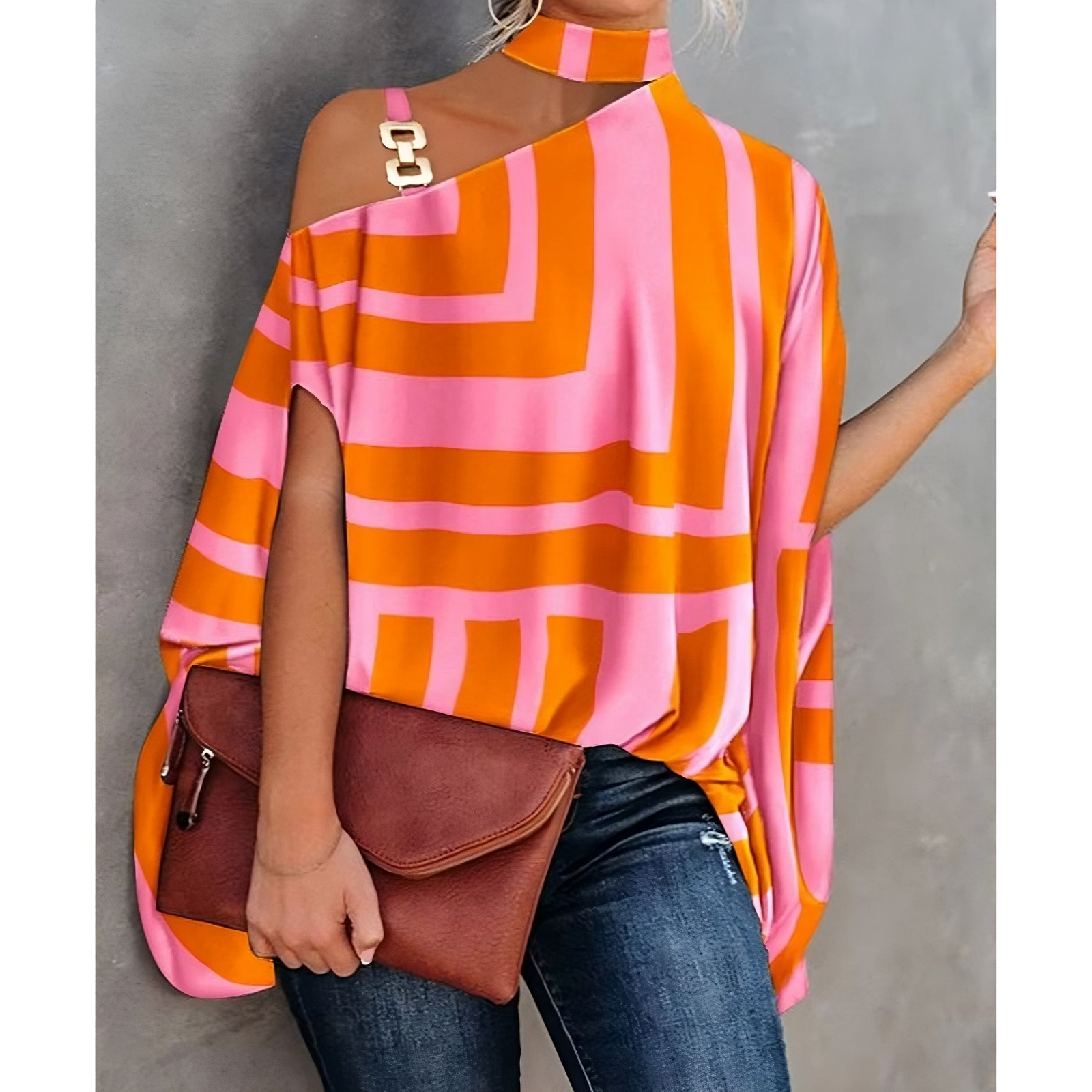 Dame top – Off-shoulder stil – Letvægtsmateriale – Trendy design