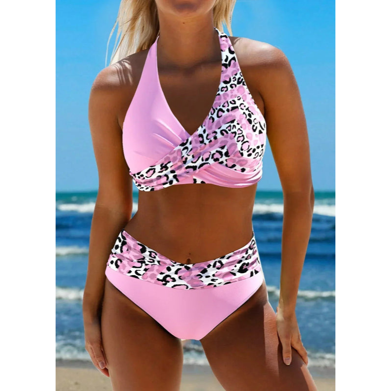 Kvinders bikiniset - stilfuldt skæringsmønster - designeffekt - slående farver