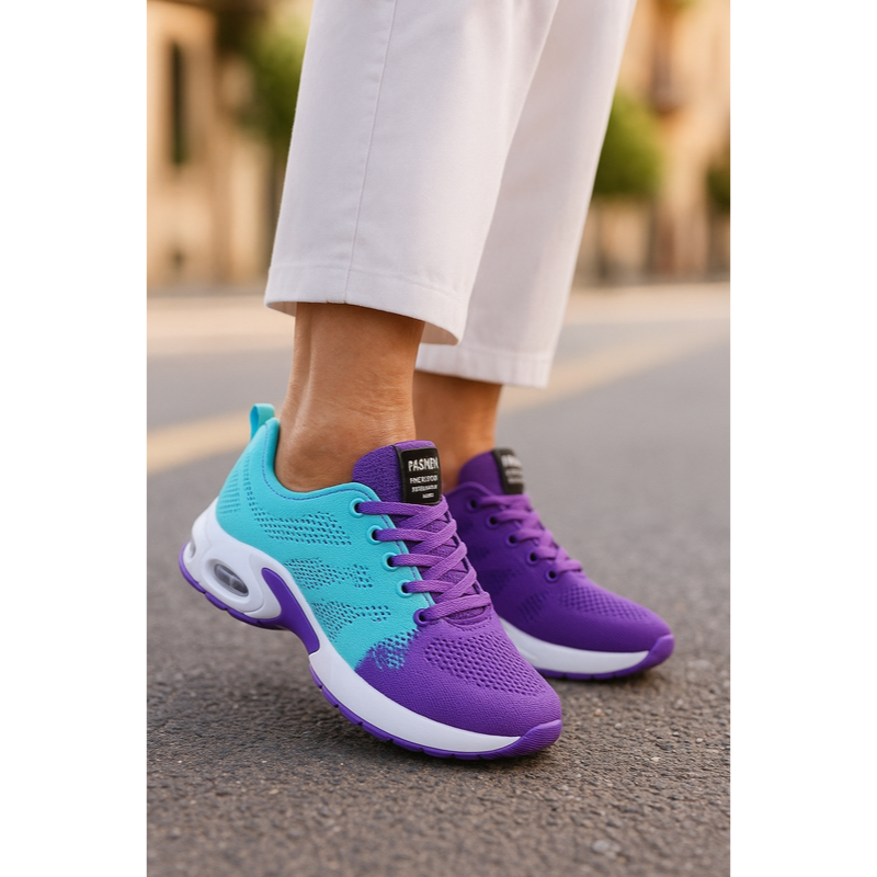 Damessneakers - Gelpuder - Letvægtsdesign - Åndbart materiale