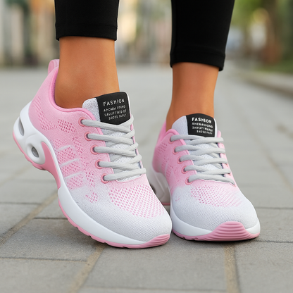 Damessneakers - Gelpuder - Letvægtsdesign - Åndbart materiale