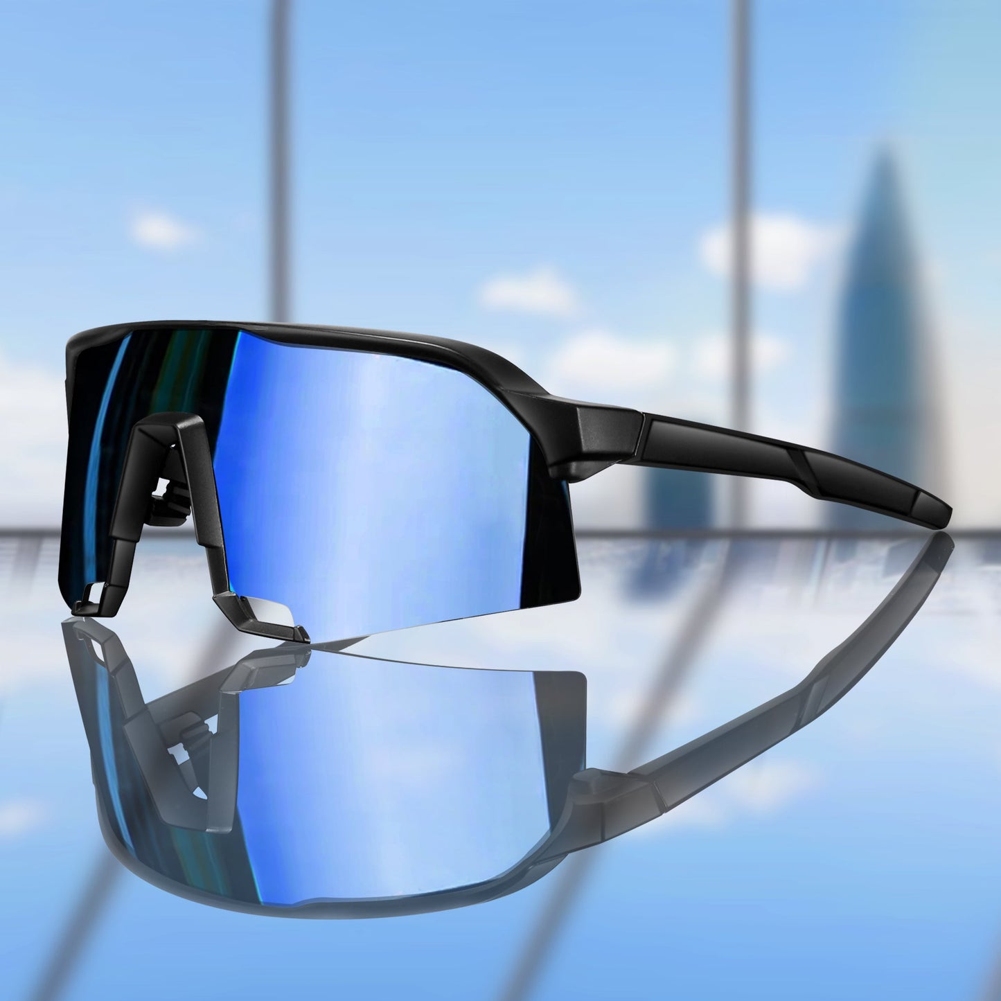 Herre solbriller – Cykling og sport – Sikker pasform – 100 % UV-beskyttelse