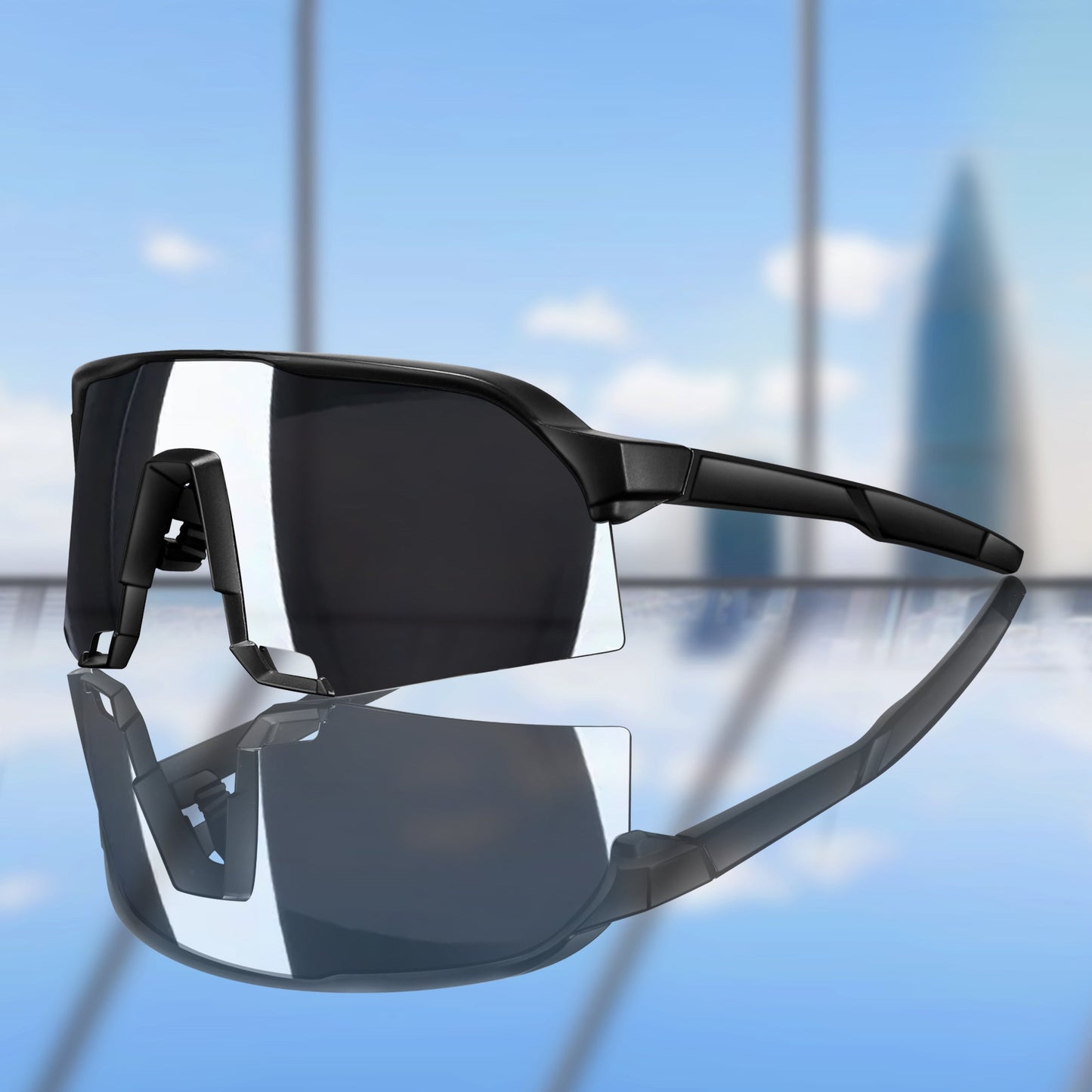 Herre solbriller – Cykling og sport – Sikker pasform – 100 % UV-beskyttelse