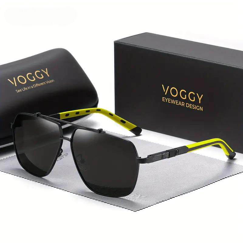 Herre solbriller – Kite-stil – Polariserede glas – UV400-beskyttelse