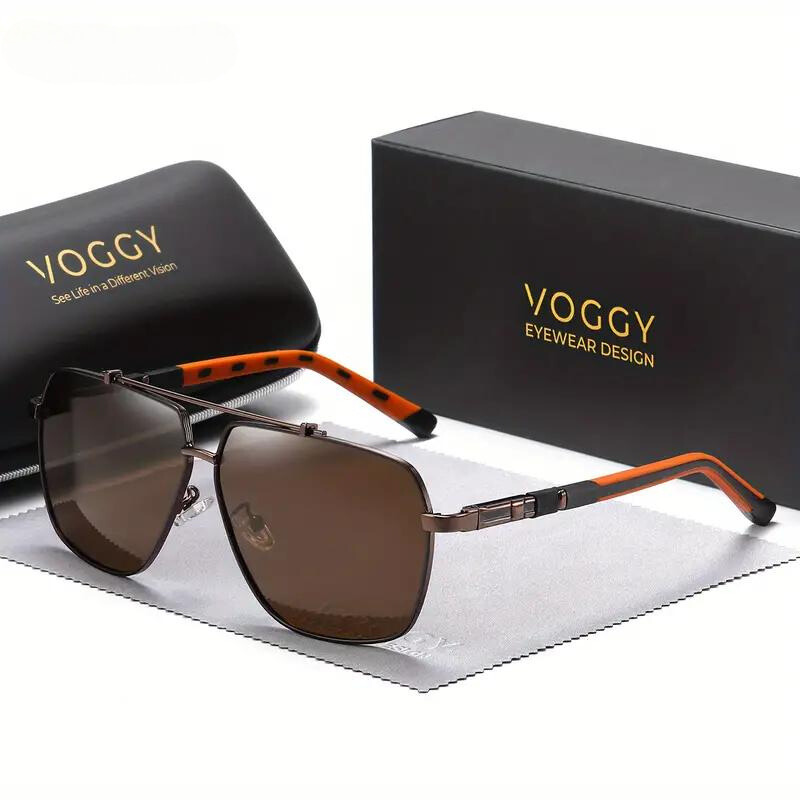 Herre solbriller – Kite-stil – Polariserede glas – UV400-beskyttelse