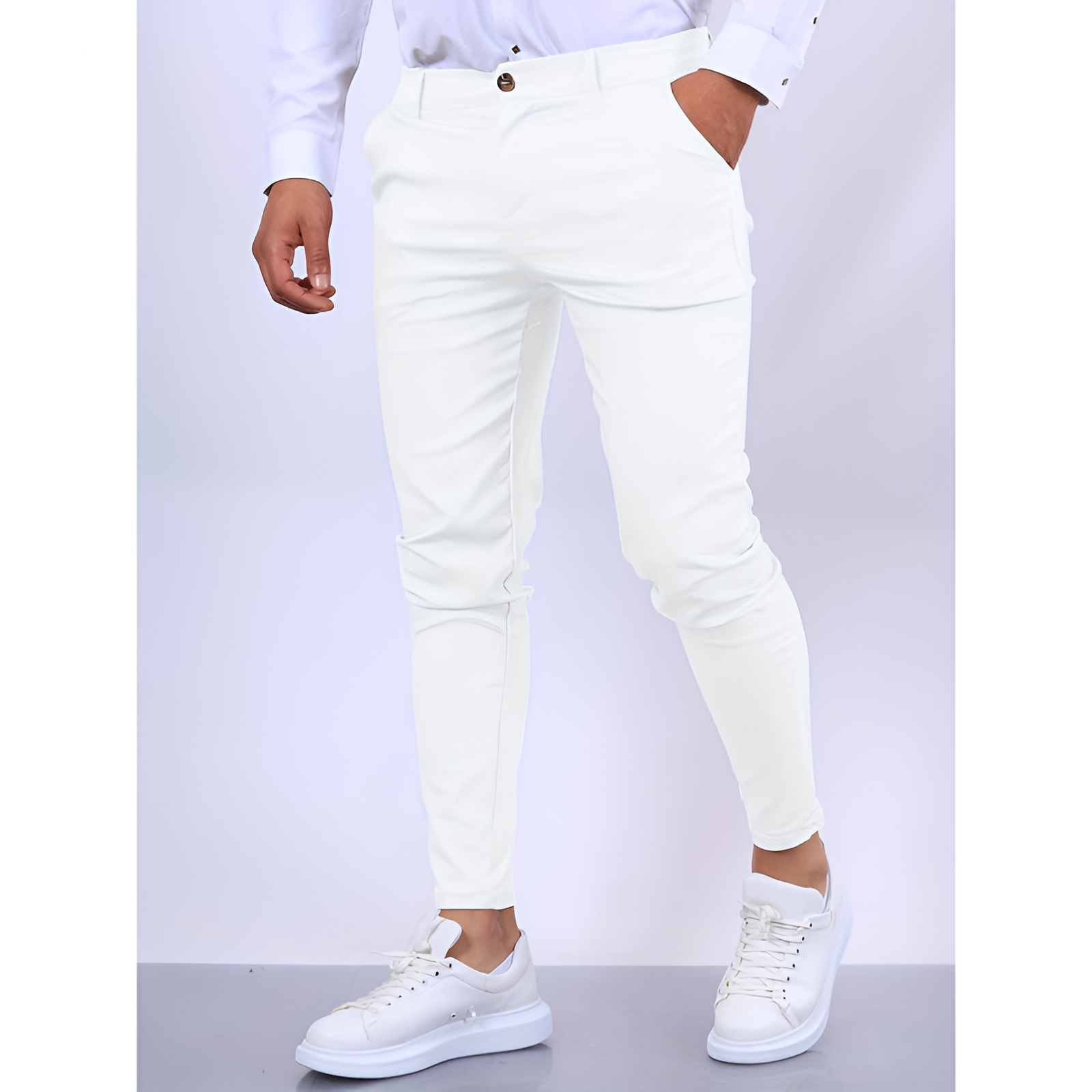 Herenbroek – Slim fit – Moderne stil – Behageligt stof